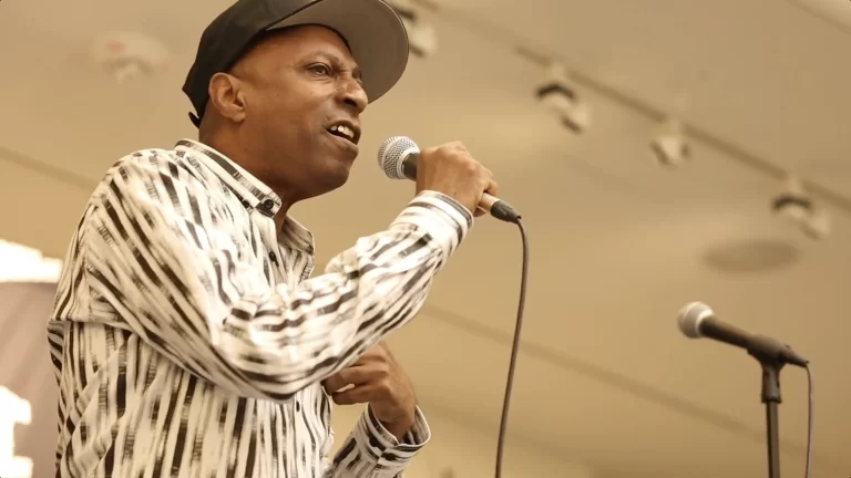 Papa Levy performing at CBMA Black Music Month Showcase