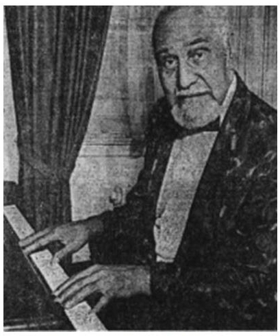 Lou Hooper playing piano